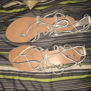 Target brand lace up sandals